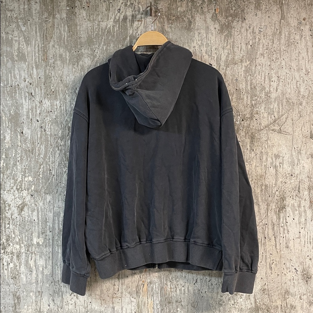 AKIRA Black Zip-Up Hoodie with Cream Graphic - Picture 7 of 7
